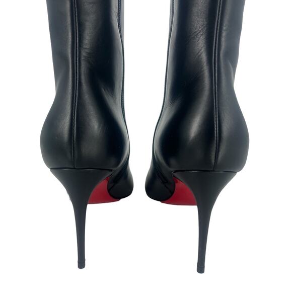 Christian Louboutin Kate Botta 85mm Leather Knee High Boots in Black - Picture 10 of 16